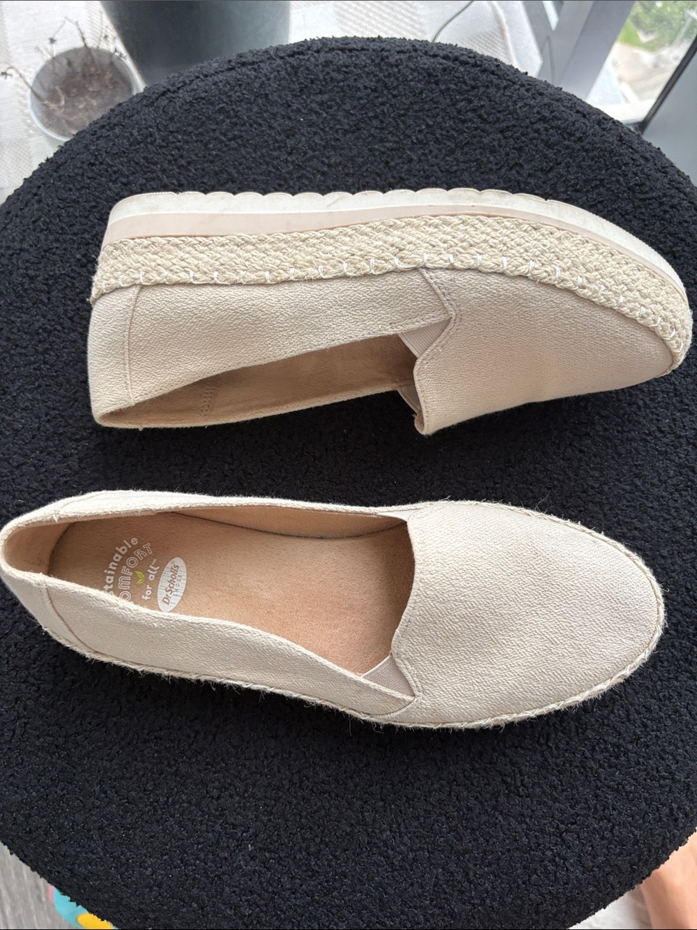Dr. Scholl's Cream Slip-On Espadrilles